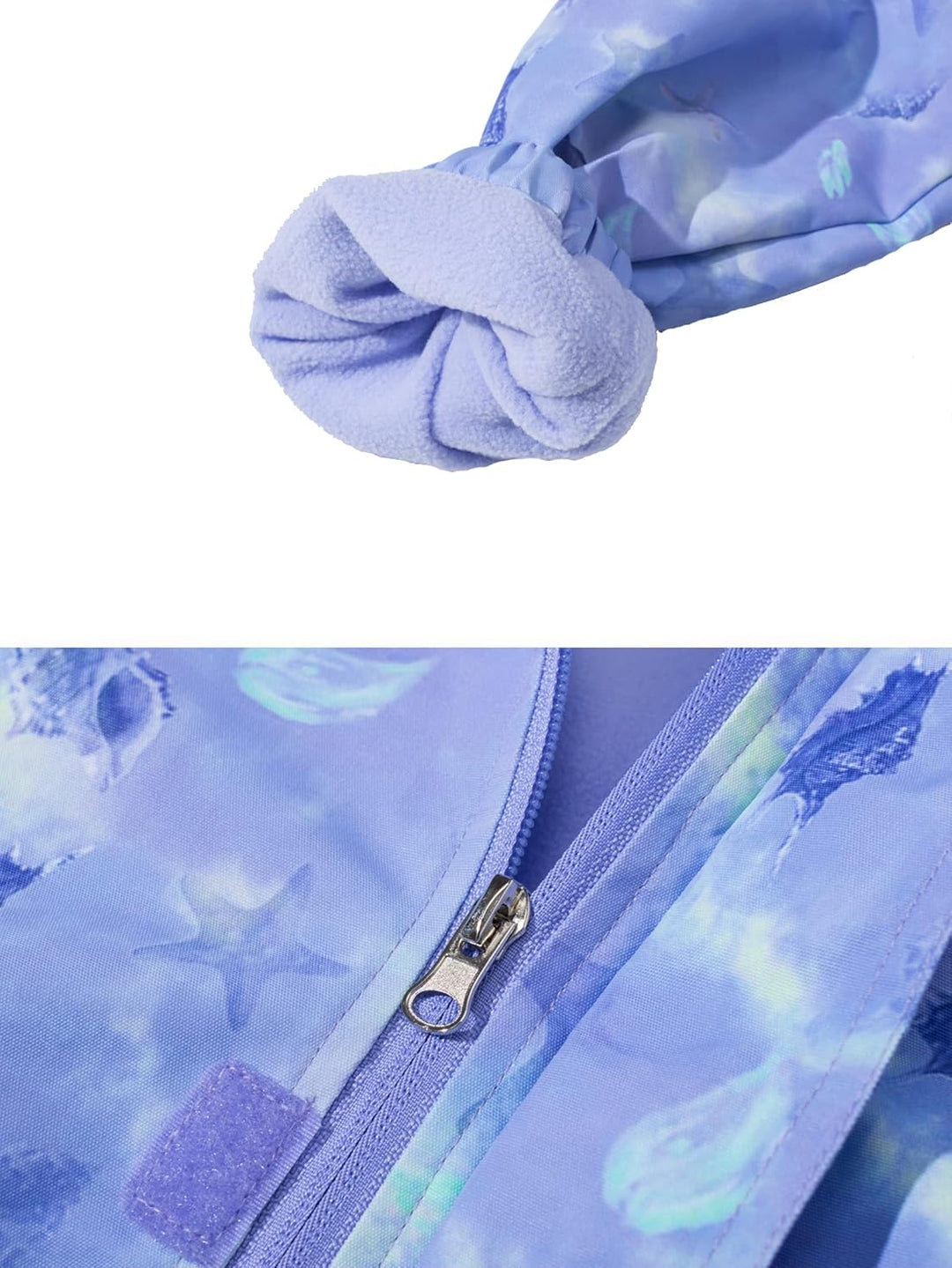 CAMLAKEE Softshelljacke Mädchen Regenjacke Kinder Wasserdicht Jacke Gradient Windjacke 120 Lila, 120