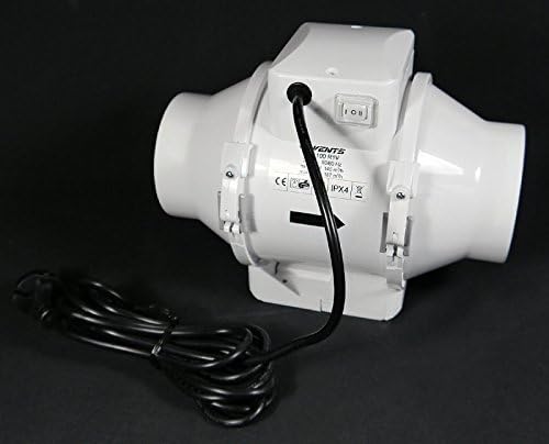 VENTS TT 125 R1V Ø125mm - 2 Geschwindigkeiten 220m3/h / 280m3/h - verkabelt