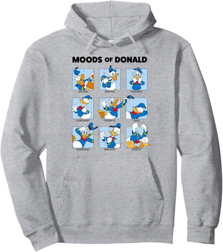 Disney Mickey And Friends Donald Duck Moods Box Up Pullover Hoodie