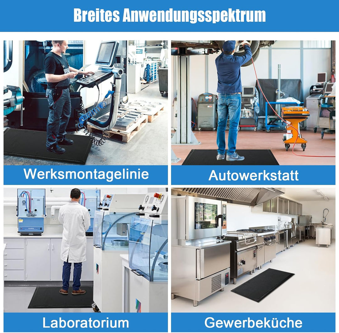 Anti Ermüdungsmatte für Steharbeitsplätze, Ergonomische Arbeitsplatzmatte Anti Fatigue Stehmatte, 92