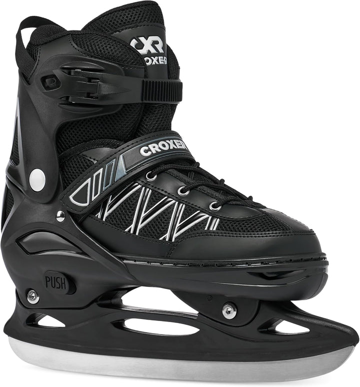 Croxer Verstellbare 2in1 Inlineskates-Schlittschuhe Torch - 76mm PU Rollen, Gummi-Härte 82A, ABEC-9