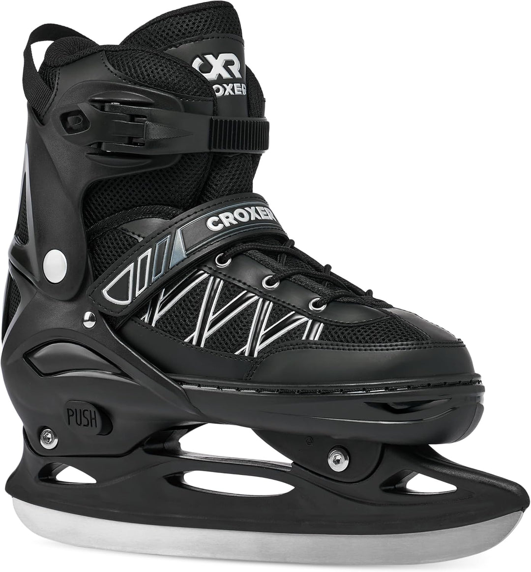 Croxer Verstellbare 2in1 Inlineskates-Schlittschuhe Torch - 76mm PU Rollen, Gummi-Härte 82A, ABEC-9