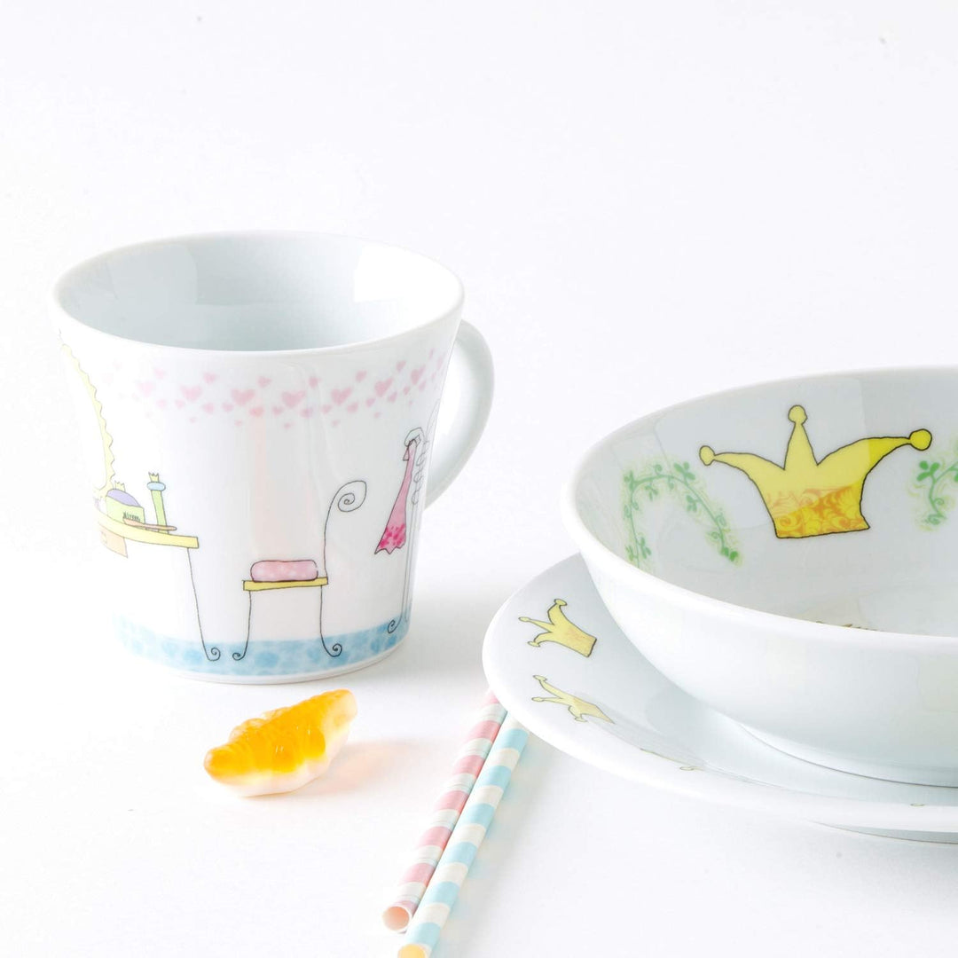 KAHLA 32D200O76645C Kids Märchenprinzessin Porzellan Kindergeschirr-Set Mädchen Geschirr-Set bunt ru