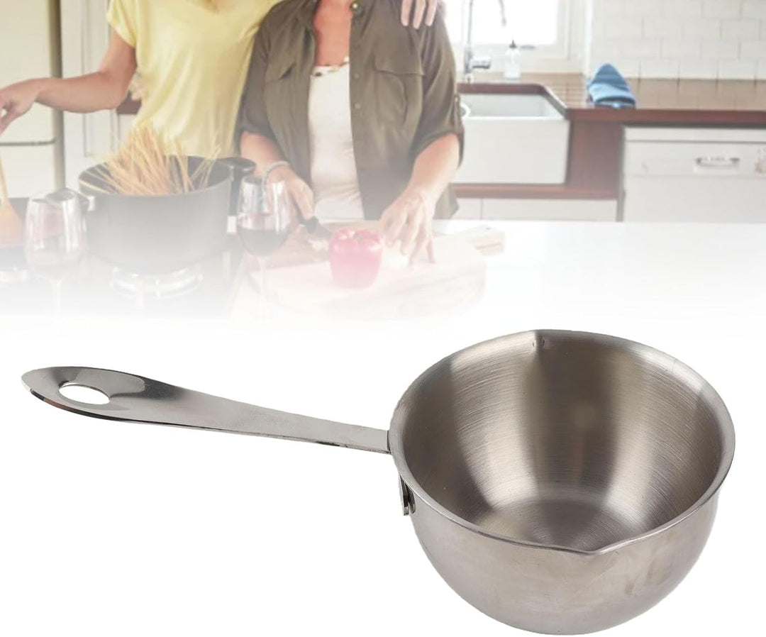 Butterwärmer-Topf, Mini-Edelstahl-All-in-One-Topf, Kleiner Topf mit Flachem Induktionsboden, Kochwer