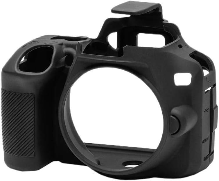 easyCover - Silikon Kameratasche - Schutz für Ihre Kamera - Nikon D3500 - Schwarz