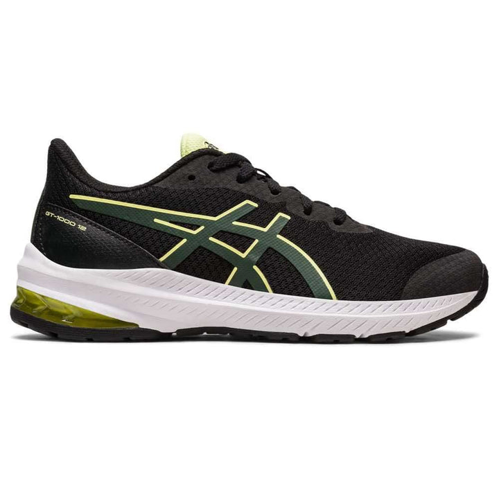 ASICS Jungen Gt-1000 12 Gs Sneaker 35 EU Black Rain Forest, 35 EU Black Rain Forest