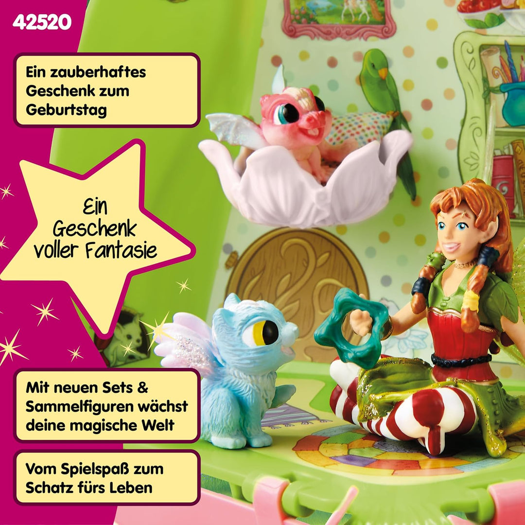 schleich BAYALA 42520 Fee Marweens Tier-Kindergarten Spielset mit Fee und Baby Drache - Erstes Magis