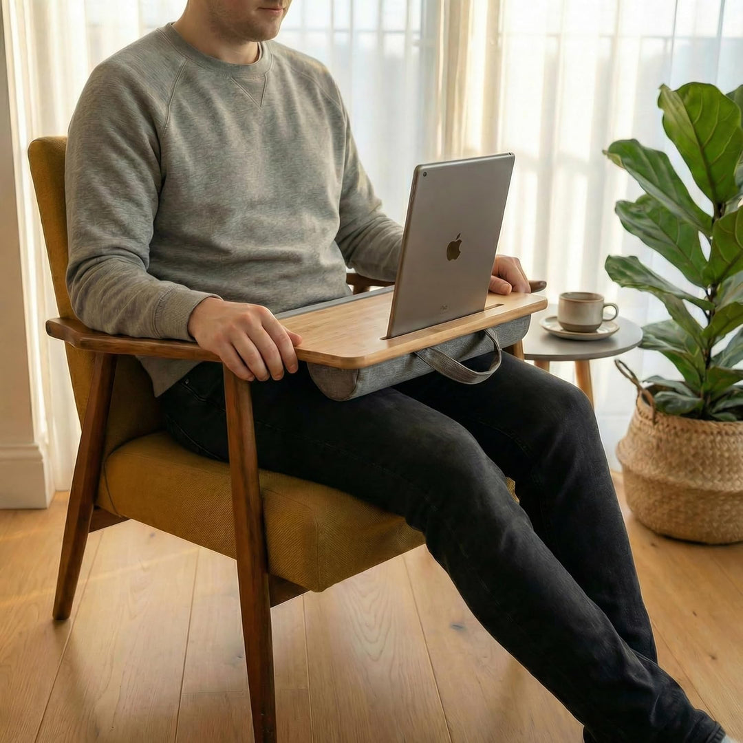 Pepe - Laptop Kissentablett Bett, Kissentablett für Bett, Laptopunterlage Sofa, Laptop Unterlage Sch