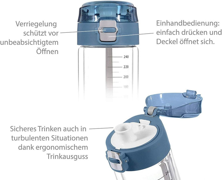 Matcha-Shaker MATCHA2go: Teeflasche to go aus Glas für die schnelle Matcha Tee Zubereitung ohne Bese