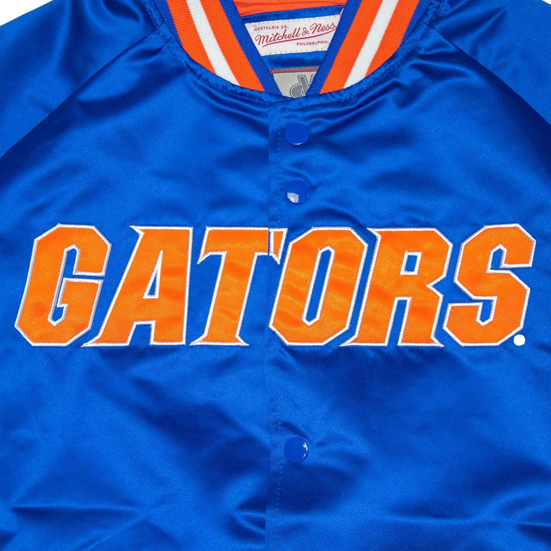 Mitchell & Ness NCAA Lightweight Satin Jacket M Florida, Blau, M Florida, Blau