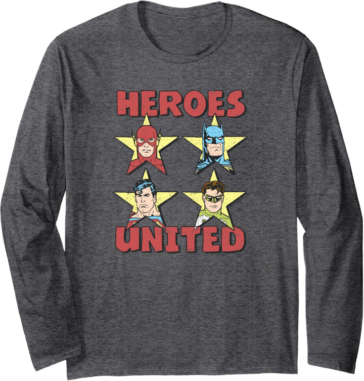 Justice League United Stars Langarmshirt