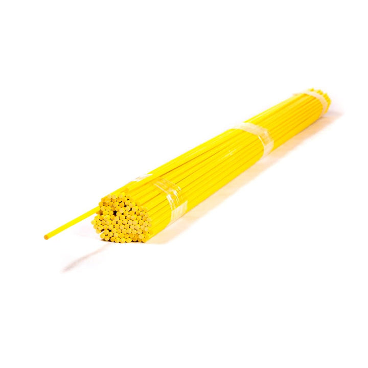Fiberglasstäbe GELB - 140cm - 7mm - 100 Stück