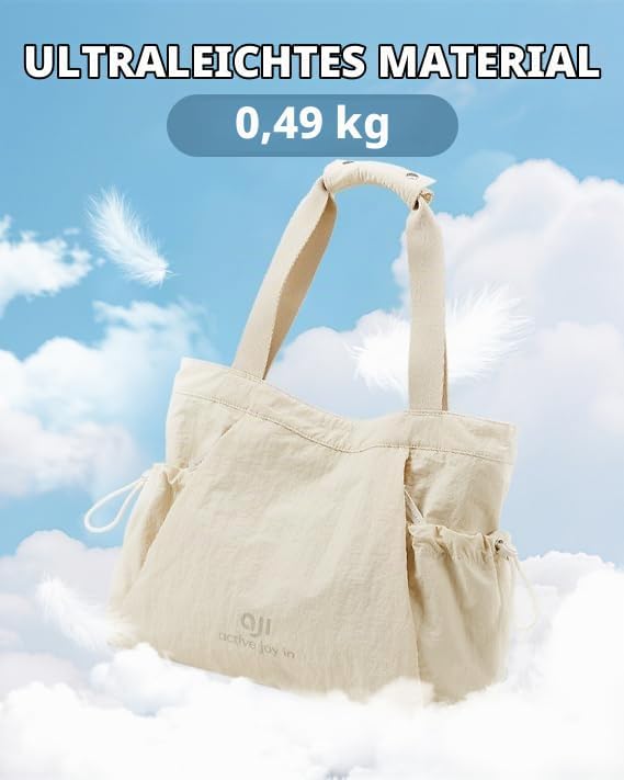 aji Yogatasche, Yoga Tasche mit Nass- und Trockenaufbewahrungstasche und Vielen Fächern, Yogamatte T