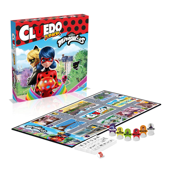 Winning Moves - Club Junior Miraculous – Gesellschaftsspiel – Brettspiel – französische Version