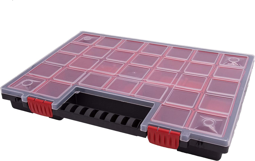 6er SET Sortimentskasten Kleinteilemagazin Sortierbox gross mit Deckel Sortierkasten Sortierkoffer W