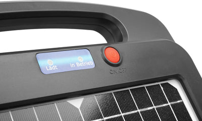 Weidezaungerät Solar 12 Volt Elektrozaungerät 12V Elektrozaun, Ausführung:5 km 0.25 Joule mit Weidez