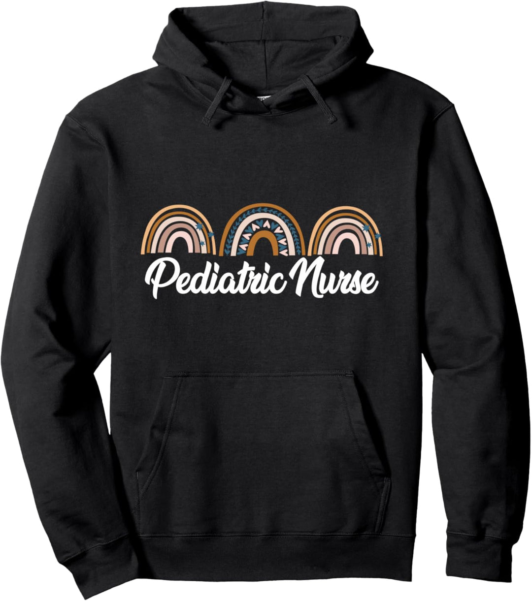 Kinderkrankenschwester Regenbogen Kinderpflege Arzt Kinderarzt RN Pullover Hoodie