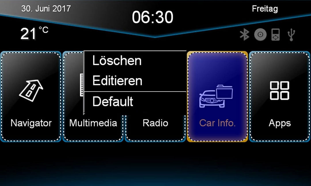 ESX VW Polo 6C (ab 04/2014) 2-DIN Autoradio Navi VN720-VO-P6C-BLACK