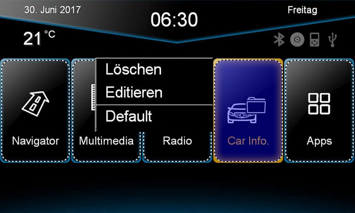 ESX VW Polo 6C (ab 04/2014) 2-DIN Autoradio Navi VN720-VO-P6C-BLACK