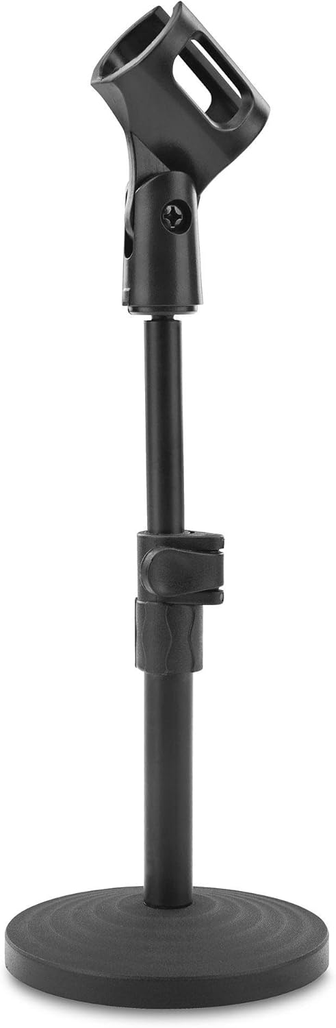 McGrey MST-20 Mikrofon Tischstativ mit Popkiller Set (Stufenlos höhenverstellbar, schwerer Gusssocke