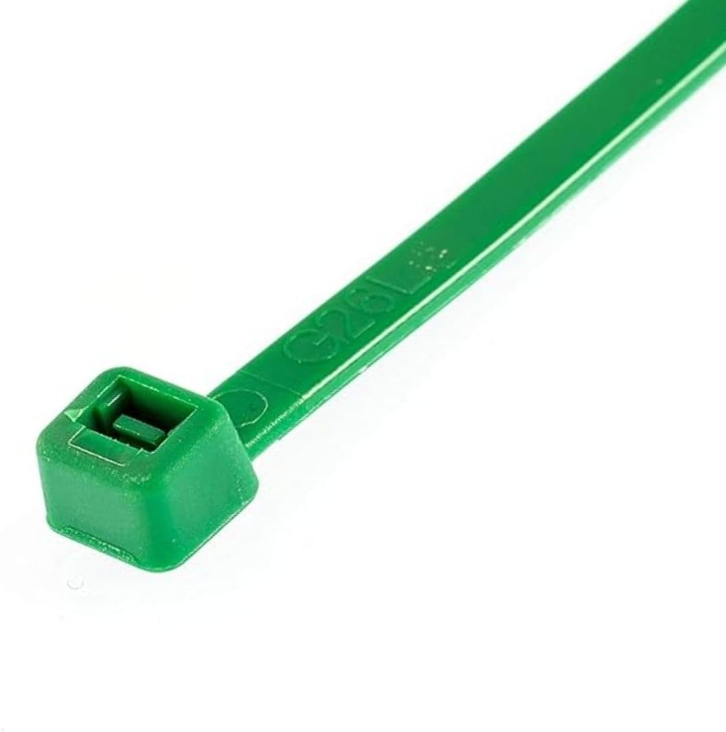 Gocableties Kabelbinder 100 Stück Grün, 450 mm x 9,0 mm mit 79,4 kg Zugfestigkeit, extra starkes, UV