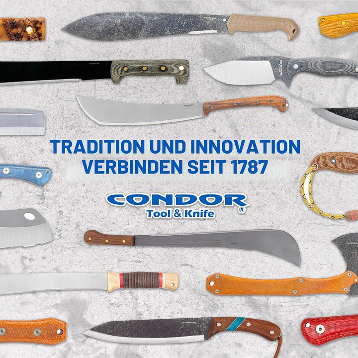 Condor Tool &amp; Knife SOLOBOLO Messer, 1075 Carbonstahl, Mehrfarbig, One Size