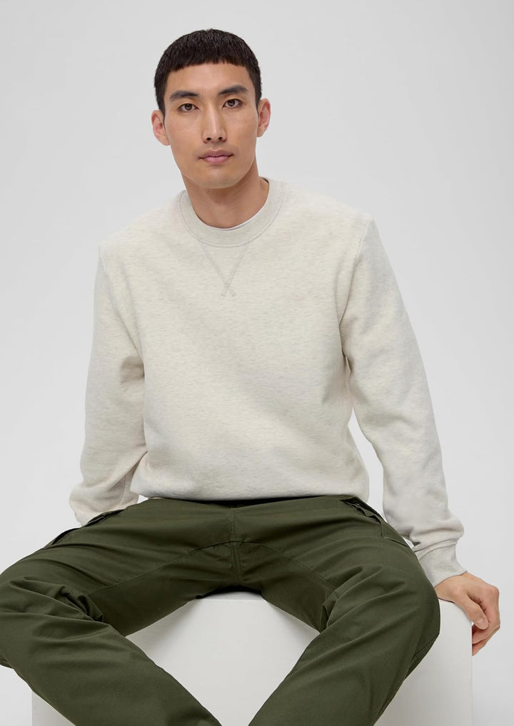 s.Oliver Herren Sweatshirt, XL Creme 0705