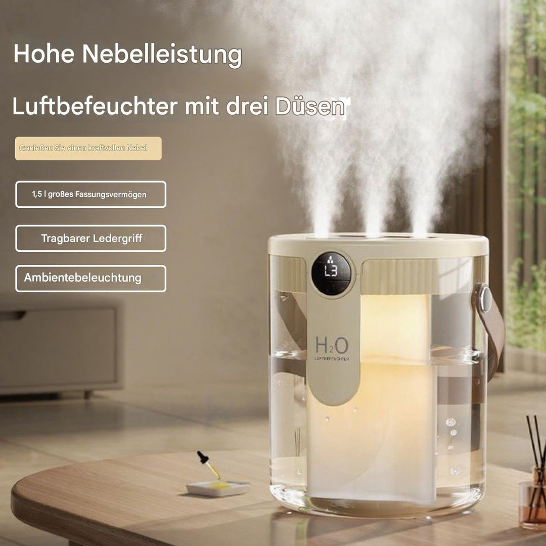 Trave Luftbefeuchter - Kühlnebel Luftbefeuchter für Schlafzimmer | Leiser Kabelloser Diffusor Mit 1.