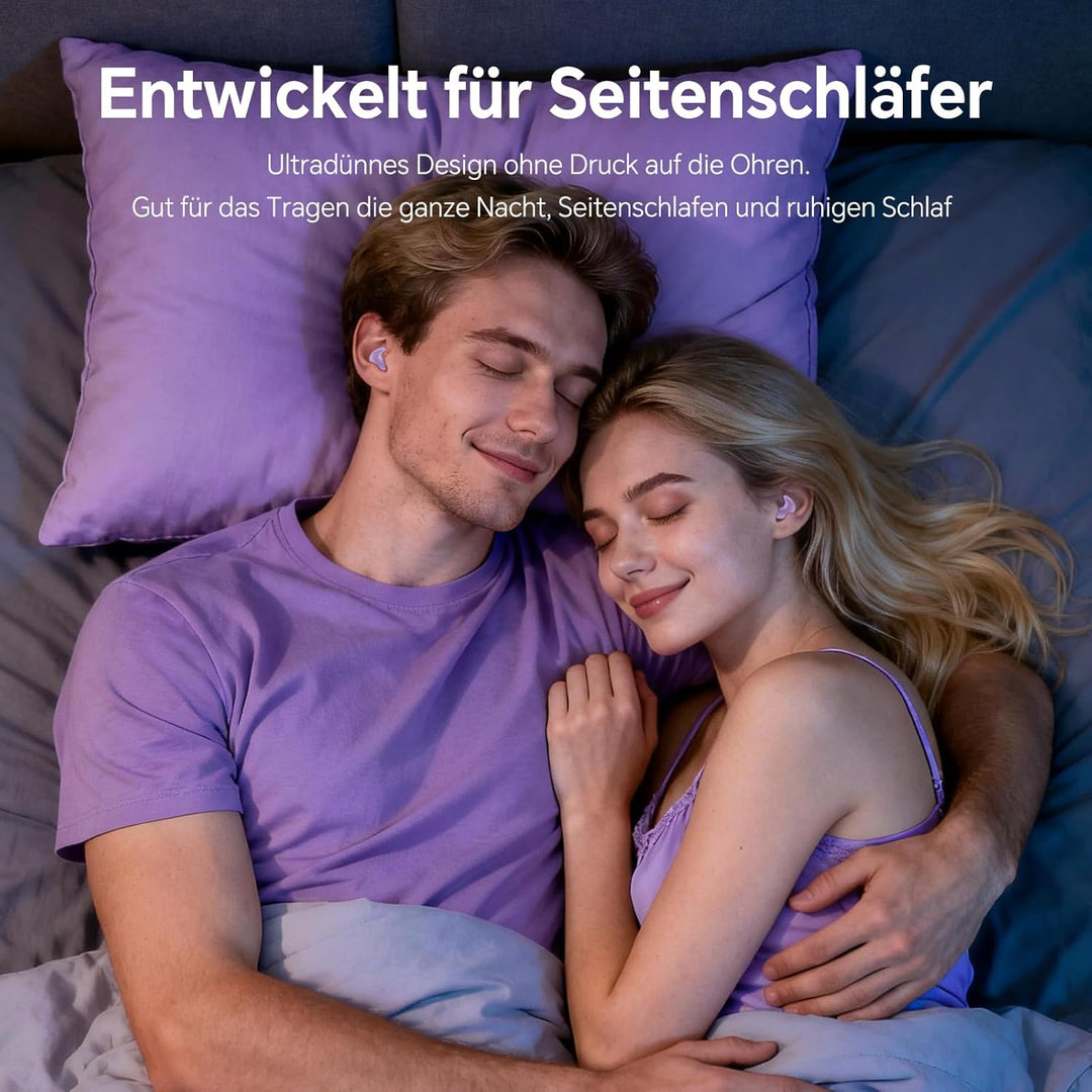 2 Paar Mini Unsichtbare Kopfhörer Kabellos Bluetooth für Kleine Ohren Schlafkopfhörer Seitenschläfer