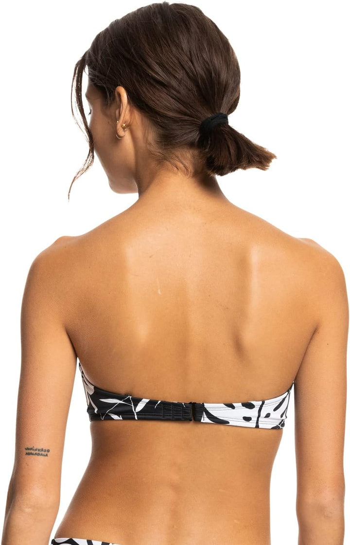 Roxy Damen Love The Beach Vibe-Bandeau-Bikinioberteil Bikini XS Anthracite Surf Trippin Bico S, XS A