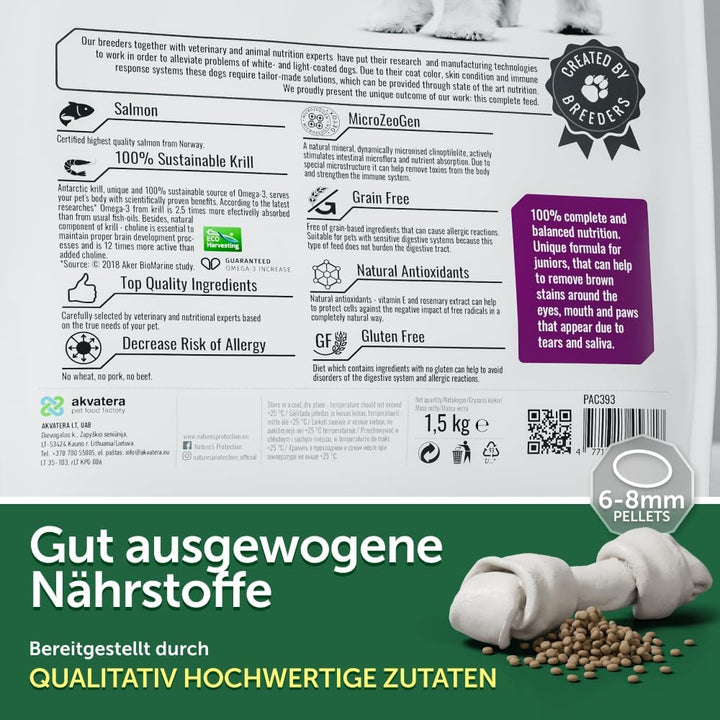 Nature's Protection Superior Care Trockenfutter für Alle Rassengrössen Hunde Fell der Hellen Farbe (