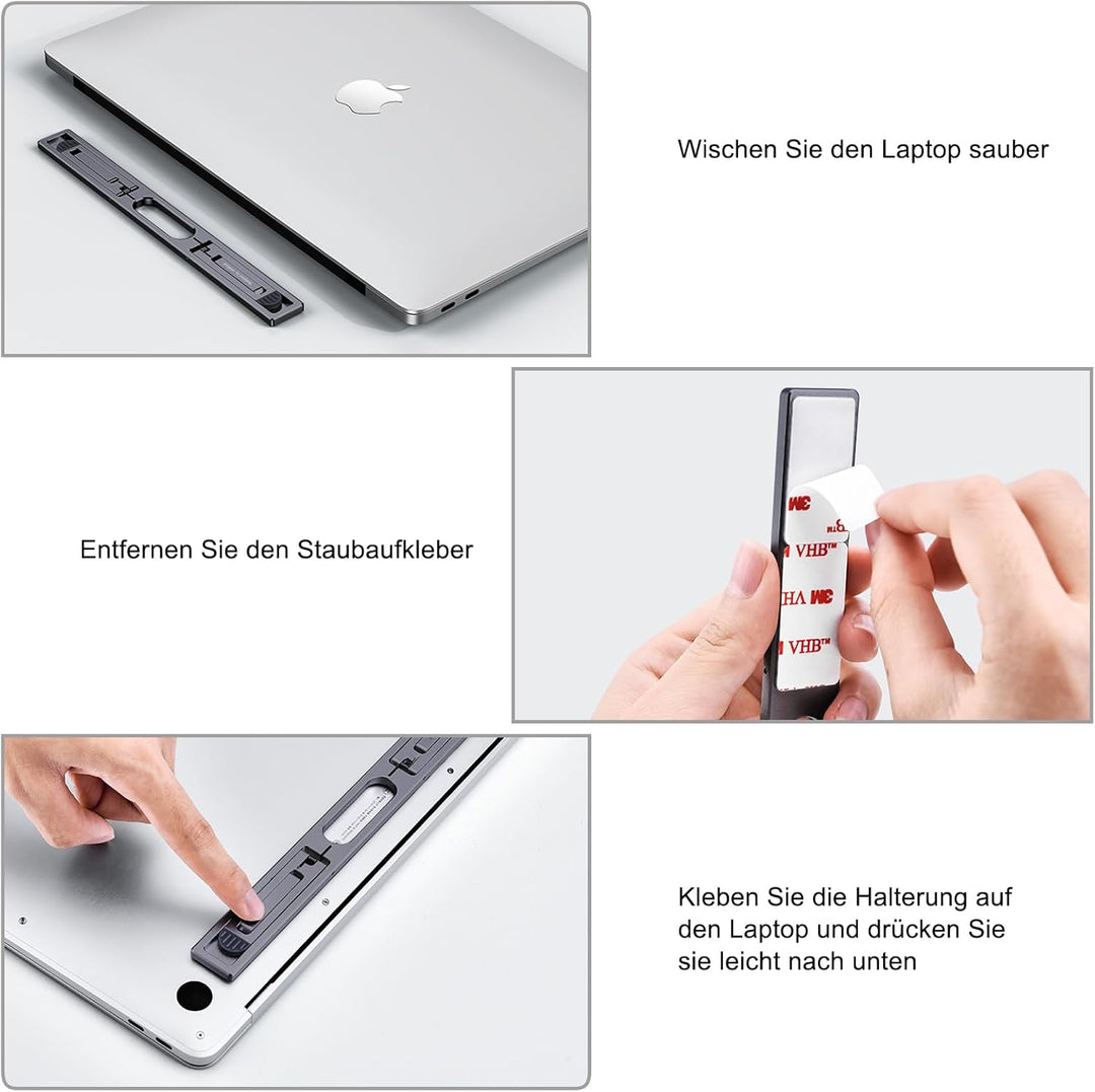 nediea Faltbarer Laptop Ständer, Laptopständer Höhenverstellbar, Laptop Kippständer, Tragbarer Lapto