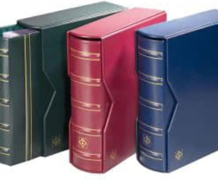 Leuchtturm 301654 Münzalbum Optima - Ringbinder im Classic-Design GIGANT - inklusive Schutzkassette