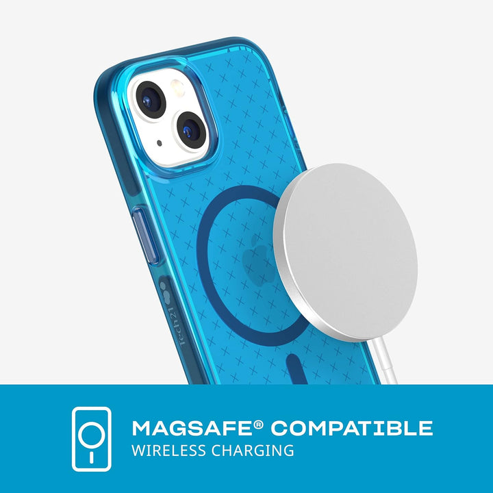 tech21 iPhone 14 Evo Check kompatibel mit MagSafe® - Stossdämpfende & schlanke Schutzhülle mit 4,8 m