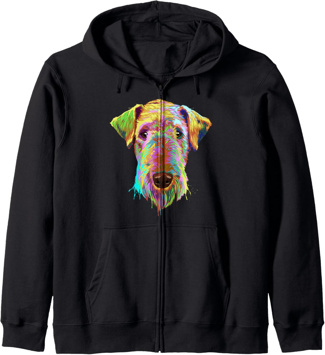 Splash Hund Airedale Terrier Kapuzenjacke
