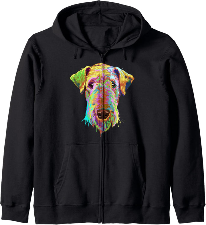Splash Hund Airedale Terrier Kapuzenjacke