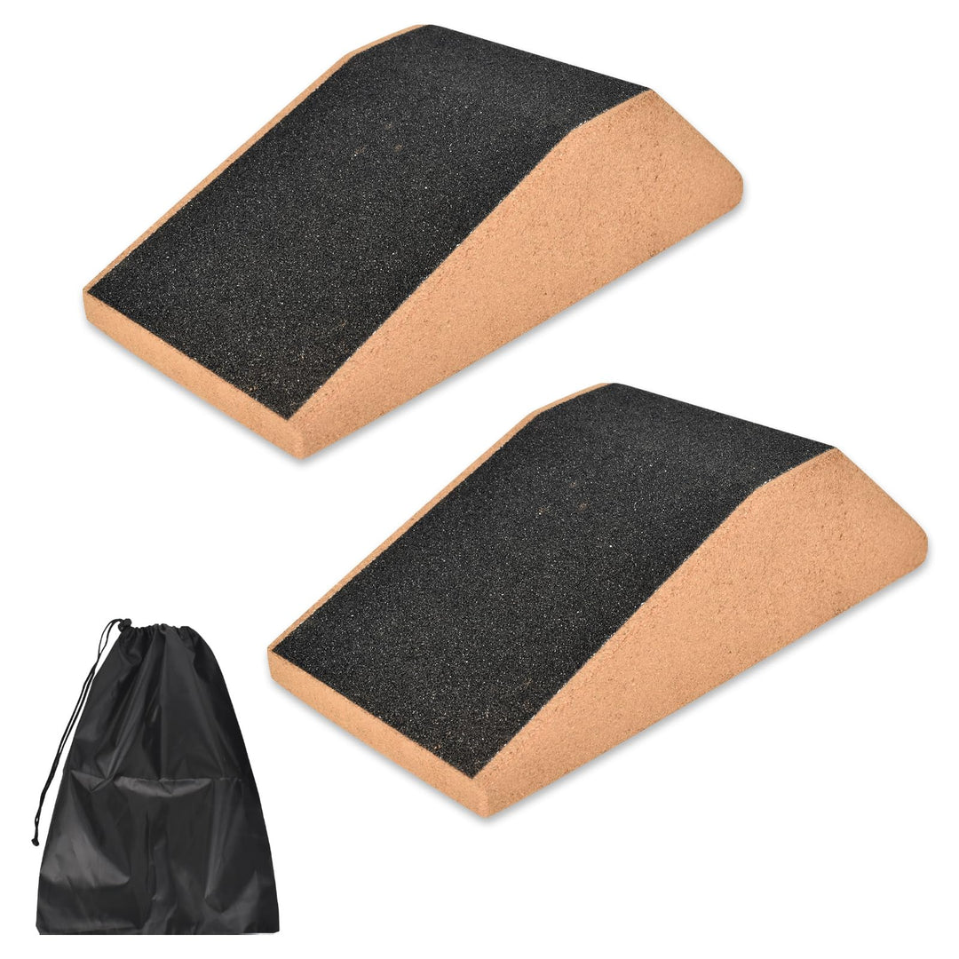 Squat Wedge Block 2 Pcs Kork-Kniebeugen-Keilblock Non Slip Professional Squat Ramp Balance Board für