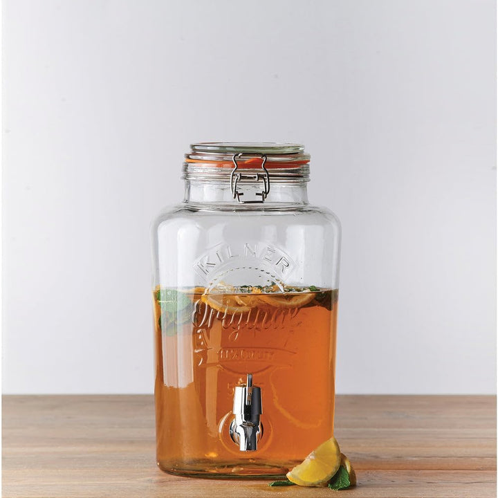 Kilner Getränkespender aus Glas mit Zapfhahn, 8 l 8 Liter-Classic, 8 Liter-Classic