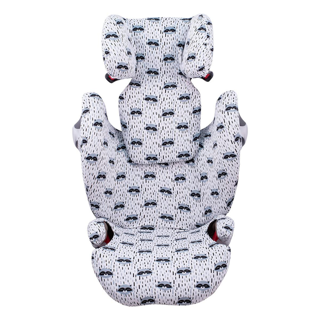 JYOKO Kids Bezug für Autositz Kompatibel mit Cybex Solution M und Pallas B - Fix (Raccoon), RACCOON