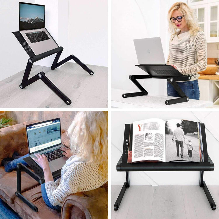 WonderWorker Nobel Extra breiter ergonomischer Laptop-Schreibtisch, Verstellbarer Laptop-Ständer, Be