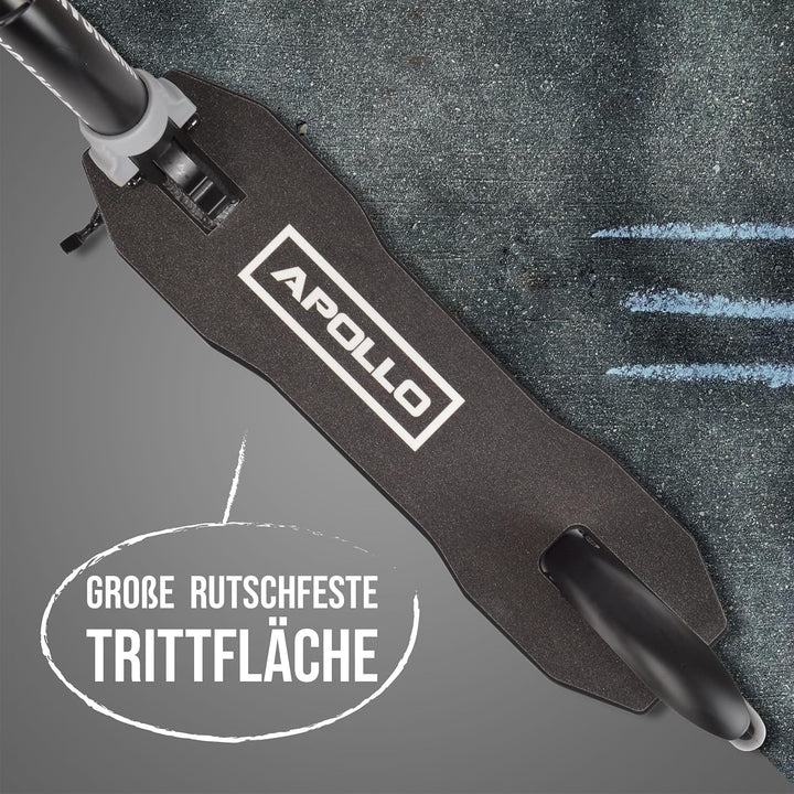 Apollo 230mm Giant XXL Wheel City-Scooter - Hurricane | Roller Erwachsene mit Federung | Cityroller