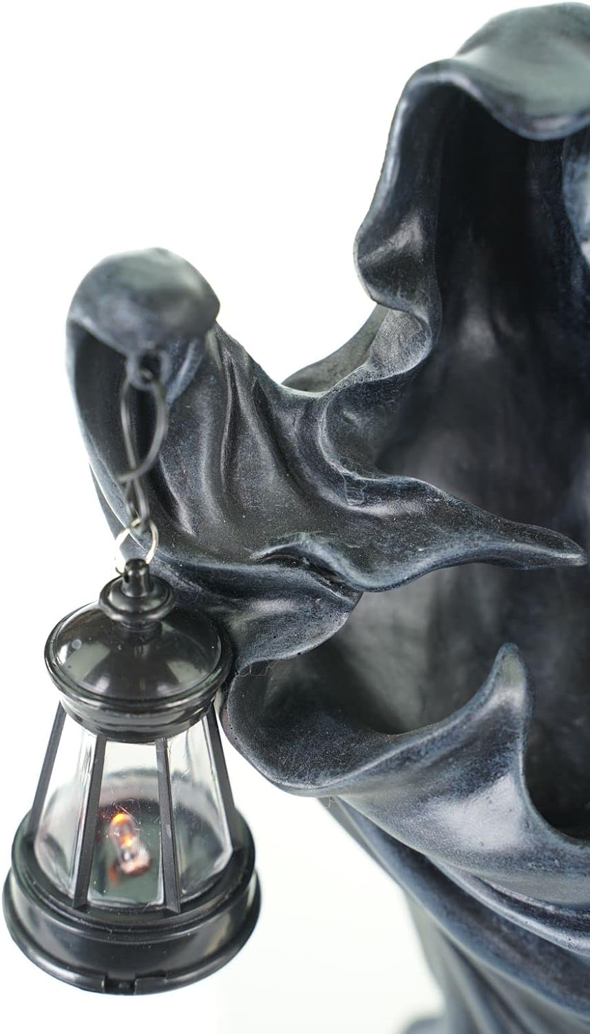 VOGLER Joh. Vogler GmbH Dekofigur Grim Reaper mit LED Laterne Figur 27 cm Tod Gothic Skulptur