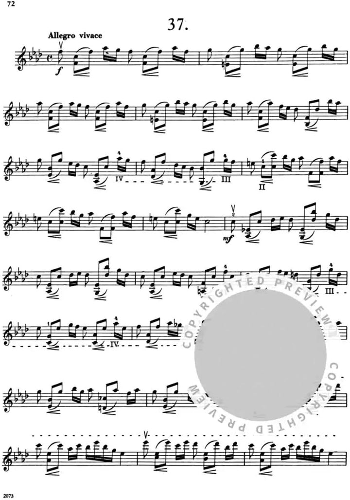KREUTZER - Estudios y Caprichos (42) para Violin (Galamian)
