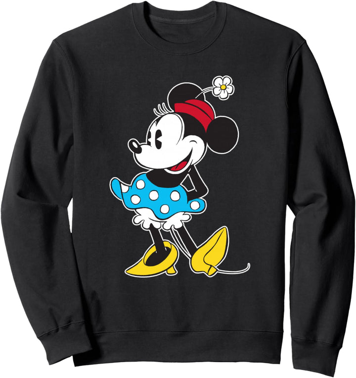 Disney Vintage Minnie Mouse in Pillbox Flower Hat Sweatshirt