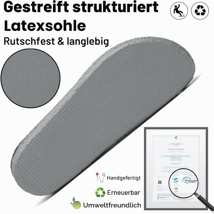 Mishansha Filz Hausschuhe Winter Bequem Filzpantoffeln für Damen Herren Gr.36-48 38 EU Ägyptisch Bla