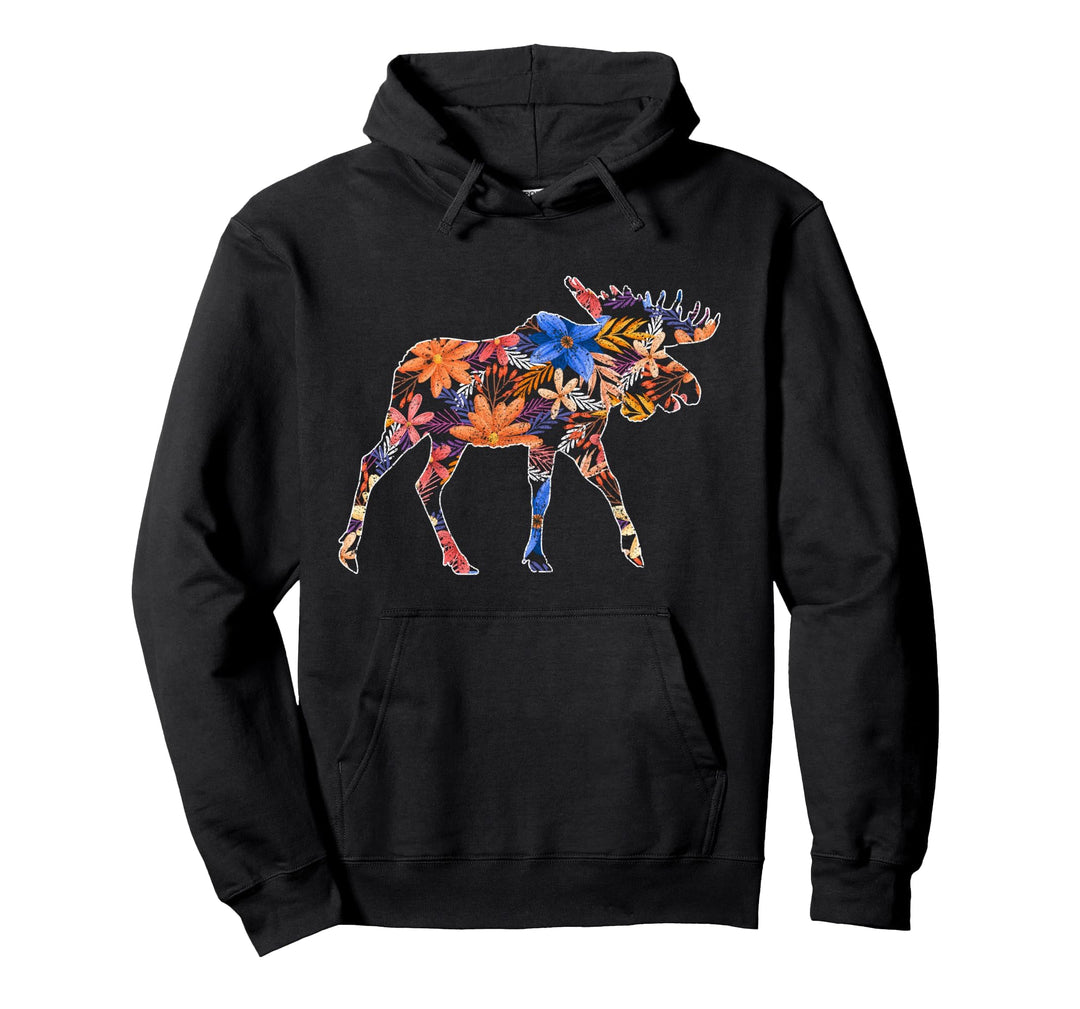Vintage Elch Pullover Hoodie