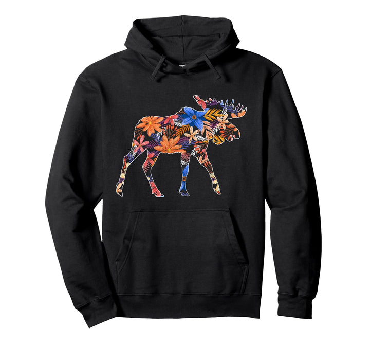 Vintage Elch Pullover Hoodie