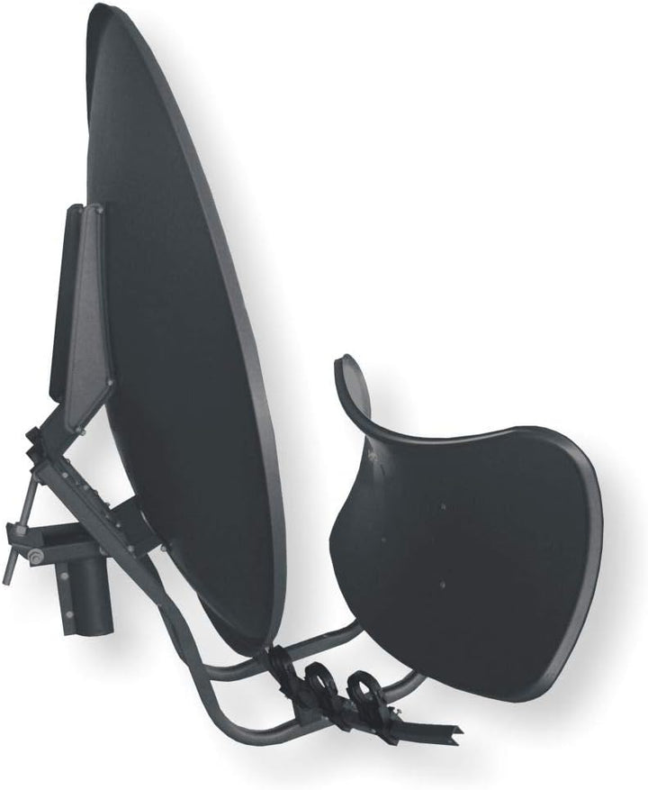 Satspiegel Toroidal T90 P - anthrazit - Multifocus Antenne - inkl. 5 Stück LNB Halter - Version 2023