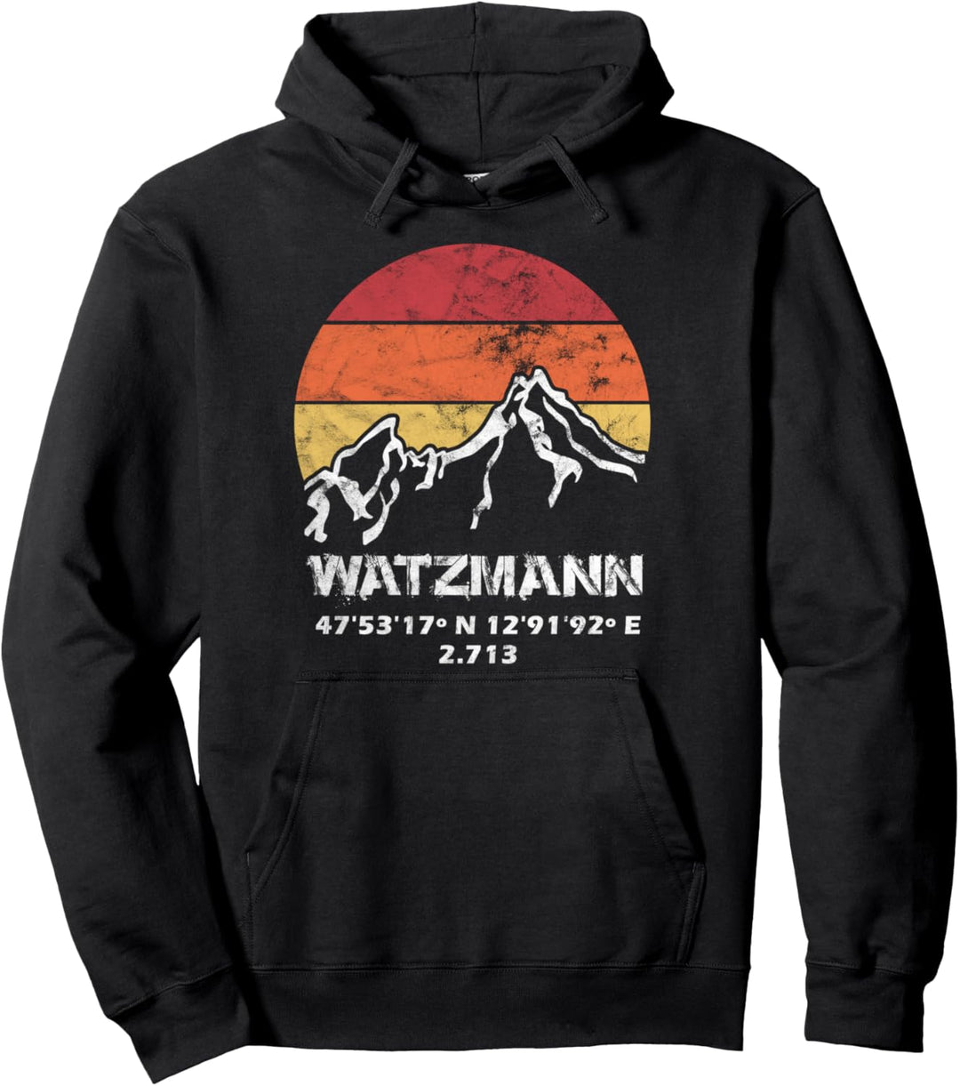 Watzmann 2713 Watzmannmassiv Bayern Bergsteigen Wandern Pullover Hoodie
