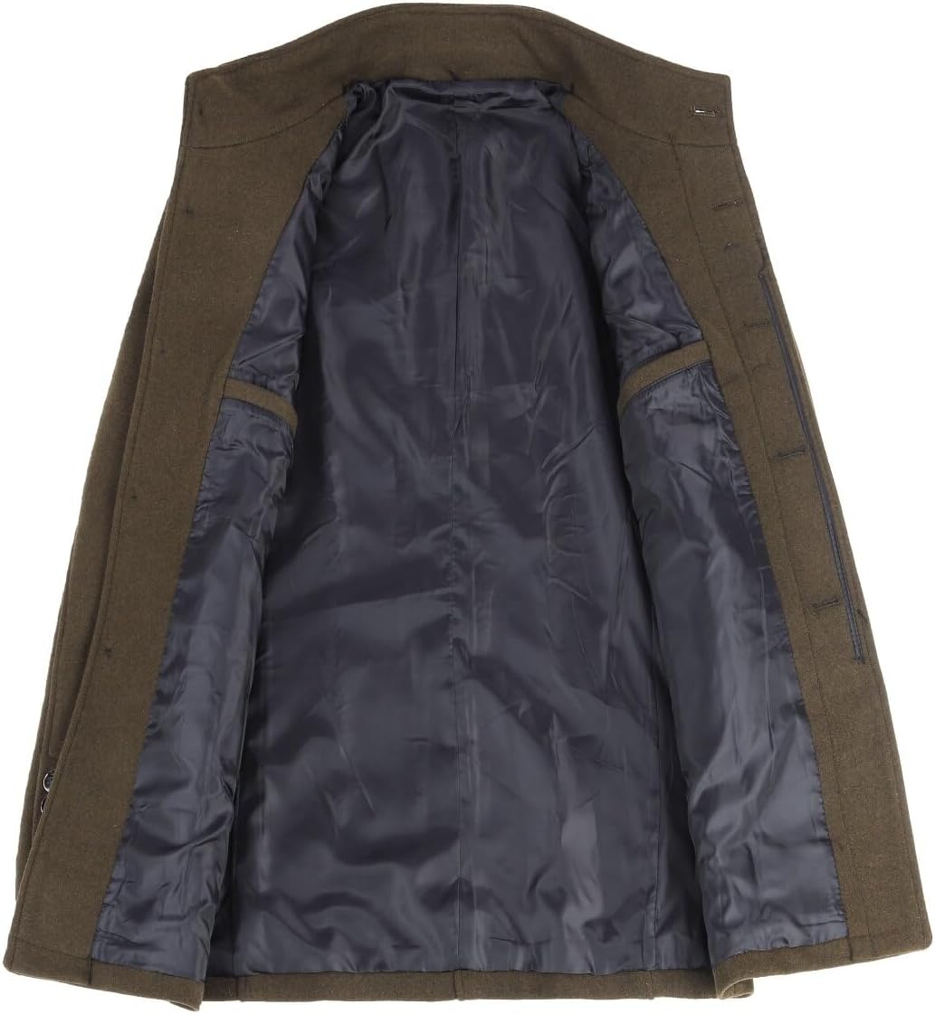 YOUTHUP Herren Wolle Mantel mit Steppweste Regular Fit Winter Wollmantel Outdoor Business Übergangsm